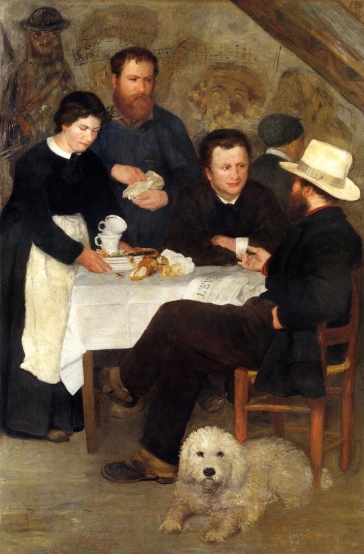 The Inn of Mother Anthony (1866) - Pierre-Auguste Renoir Tablo
