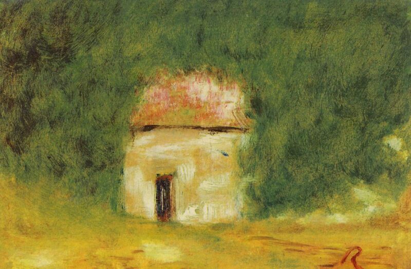 The Little House – Pierre-Auguste Renoir Tablo