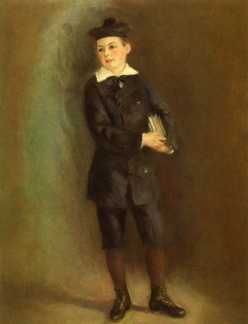 The Little School Boy (1879) - Pierre-Auguste Renoir Tablo