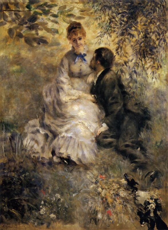 The Lovers (1875) - Pierre-Auguste Renoir Tablo