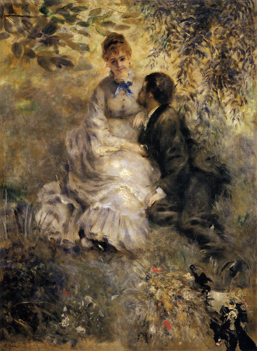 The Lovers (1875) - Pierre-Auguste Renoir Tablo