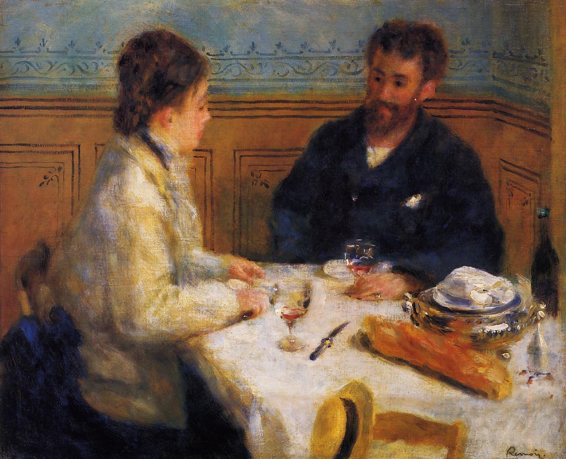 The Luncheon (1879) - Pierre-Auguste Renoir Tablo