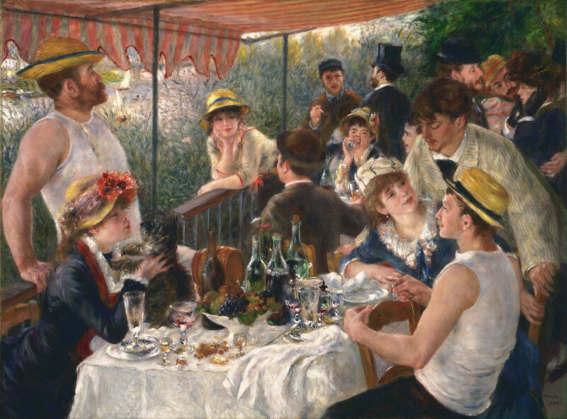 The Luncheon of the Boating Party (1880) - Pierre-Auguste Renoir Tablo