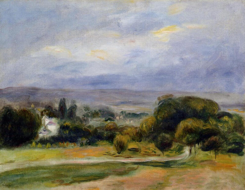 The Path (1895) - Pierre-Auguste Renoir Tablo