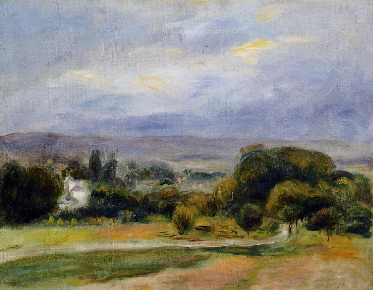 The Path (1895) - Pierre-Auguste Renoir Tablo