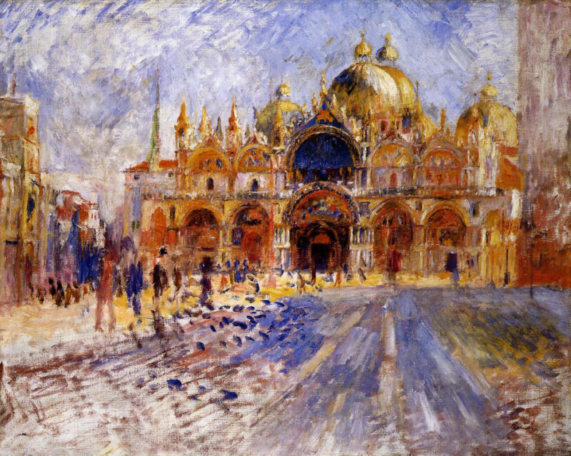 The Piazza San Marco (1881) - Pierre-Auguste Renoir Tablo