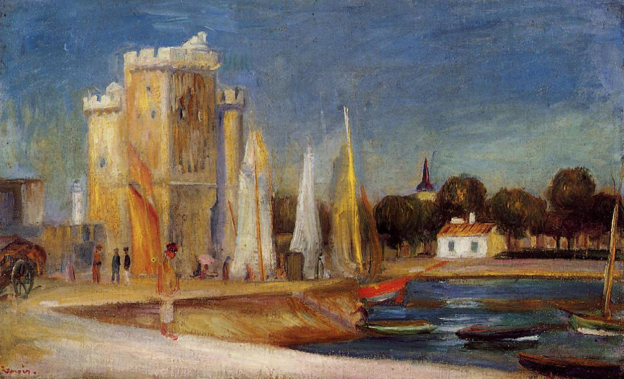 The Port of Rochelle (1896) - Pierre-Auguste Renoir Tablo