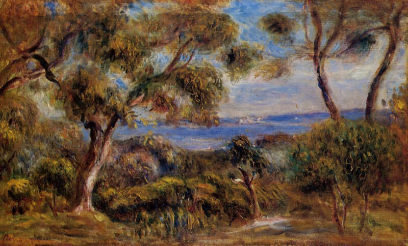 The Sea at Cagnes (1910) – Pierre-Auguste Renoir Tablo