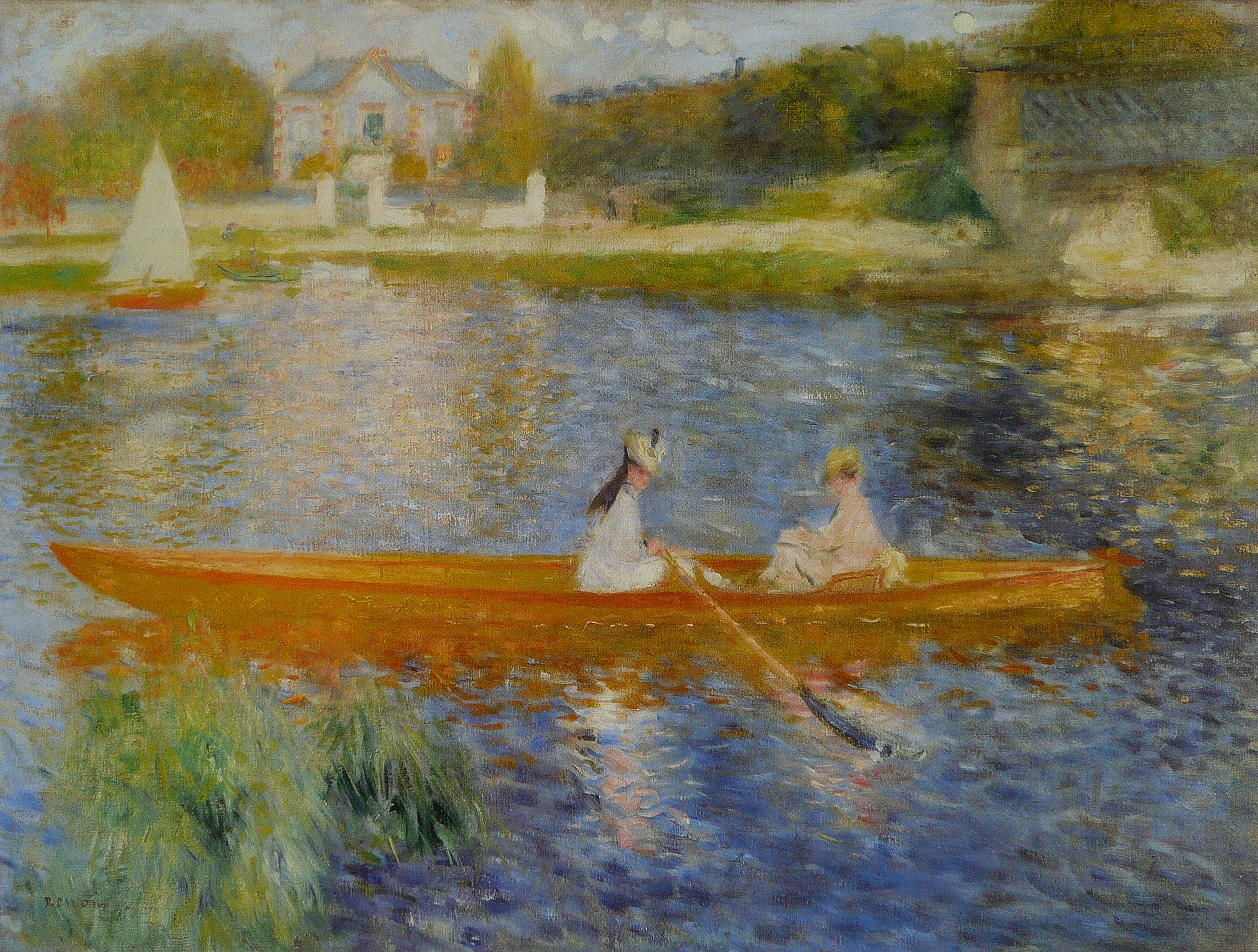 The Skiff (La Yole) (1875) – Pierre-Auguste Renoir Tablo
