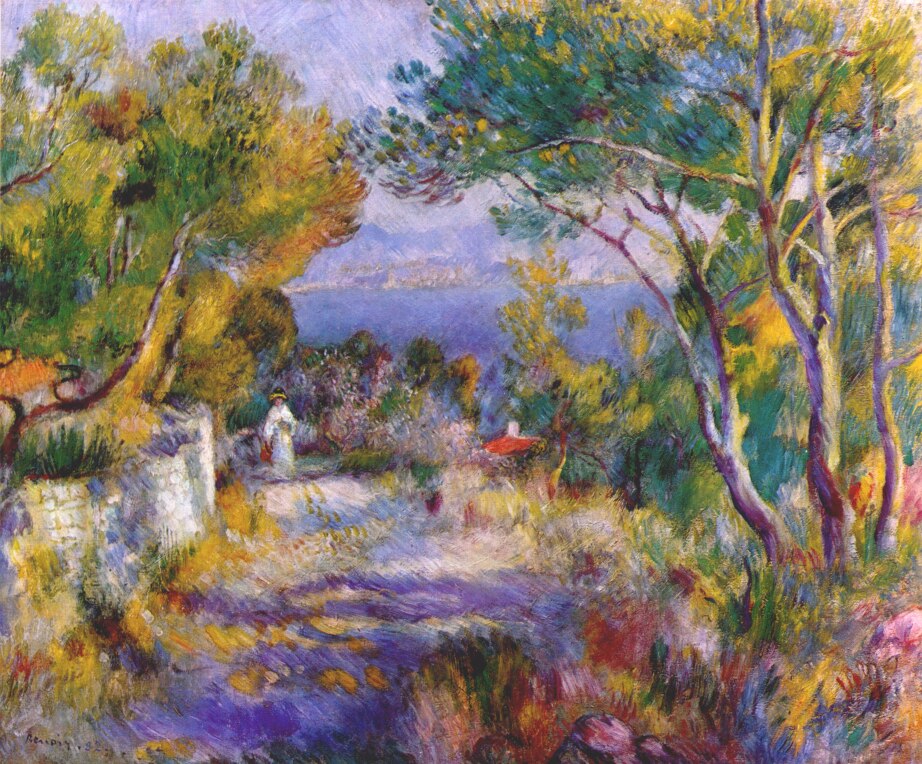 The estaque (1882) - Pierre-Auguste Renoir Tablo