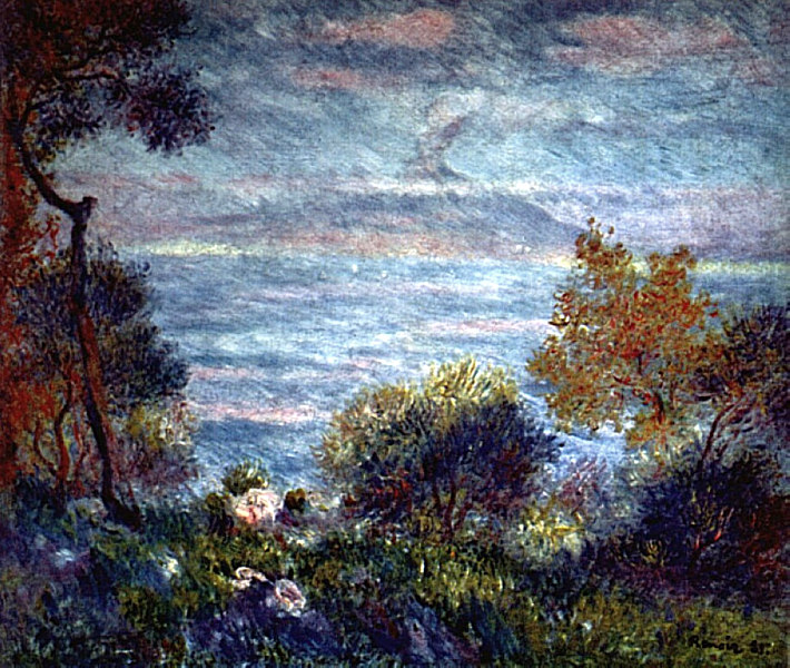 The head of Monte Sorrento (1881) - Pierre-Auguste Renoir Tablo