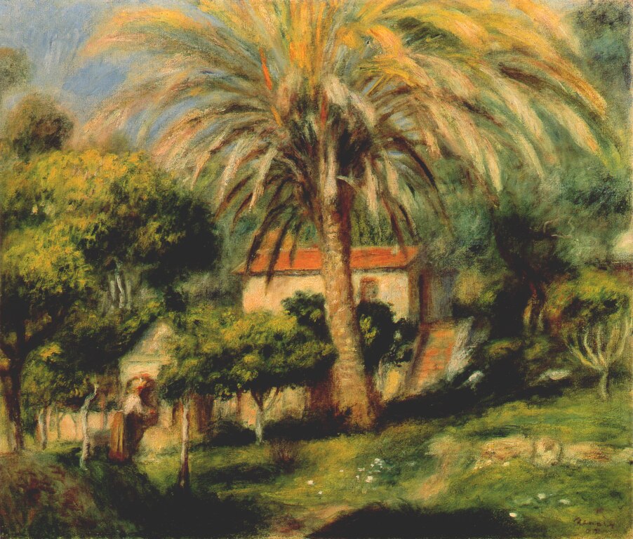 The palm tree (1902) - Pierre-Auguste Renoir Tablo
