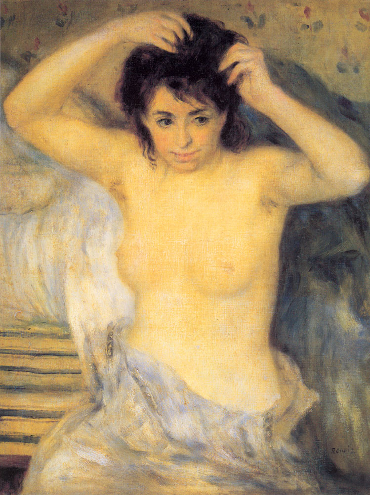 Torso Before the Bath (1875) - Pierre-Auguste Renoir Tablo