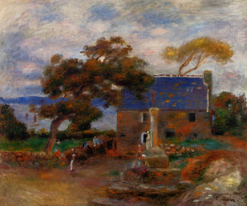 Treboul (1895) - Pierre-Auguste Renoir Tablo