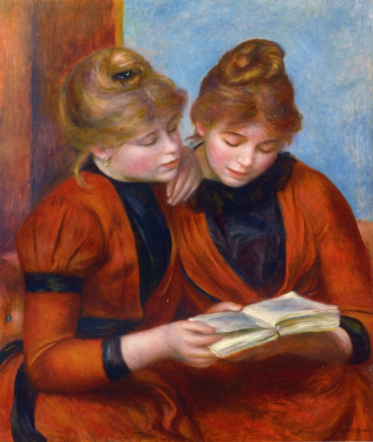 Two Sisters (1889) - Pierre-Auguste Renoir Tablo