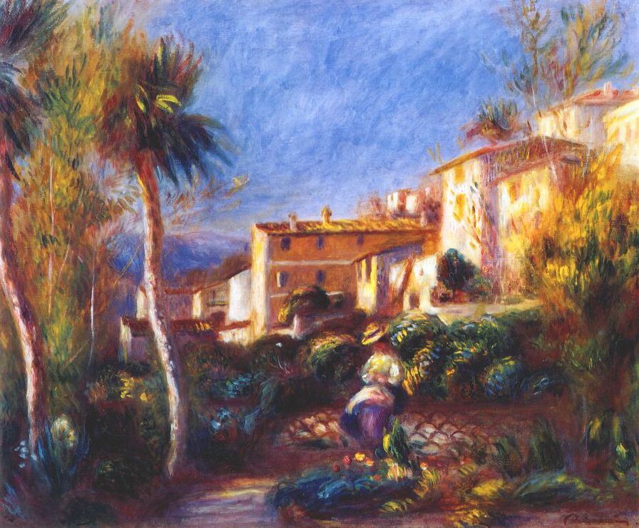 Villa de la poste at cagnes (1903) – Pierre-Auguste Renoir Tablo