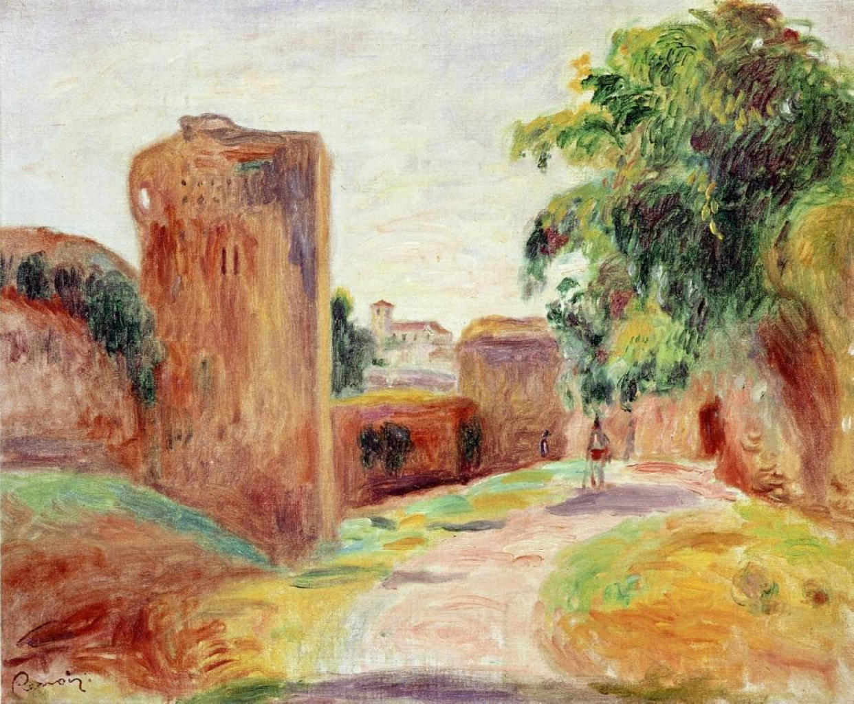 Walls in Spain (1892) - Pierre-Auguste Renoir Tablo