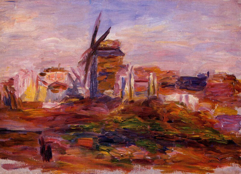 Windmill – Pierre-Auguste Renoir Tablo