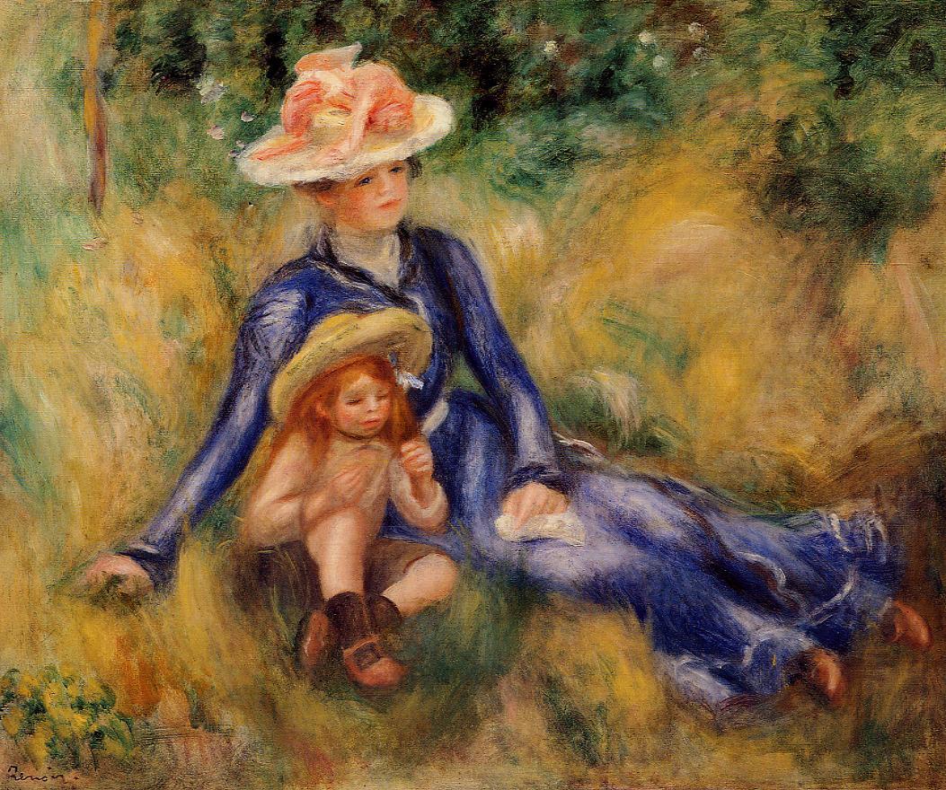 Yvonne and Jean (1899) – Pierre-Auguste Renoir Tablo