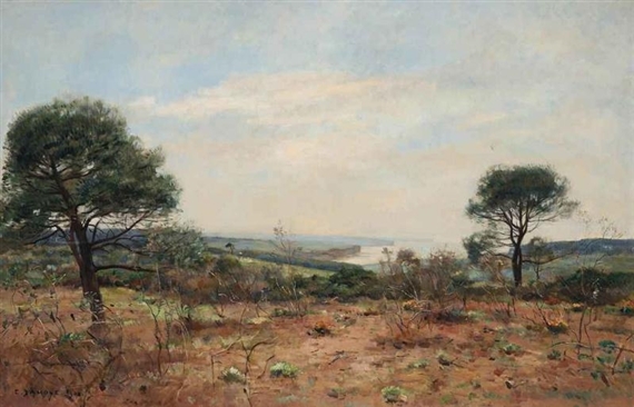 A Landscape (1902) - Pierre-Emmanuel Damoye Tablo