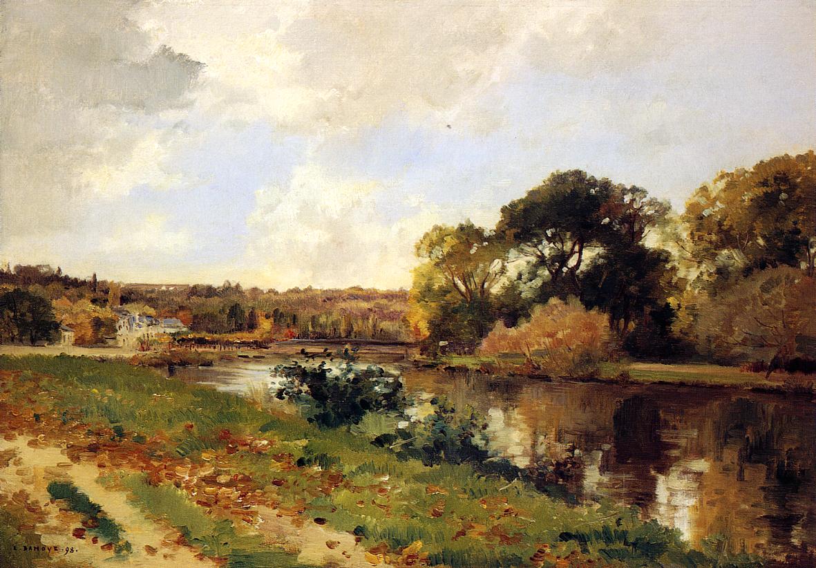 Autumn Landscape (1898) - Pierre-Emmanuel Damoye Tablo