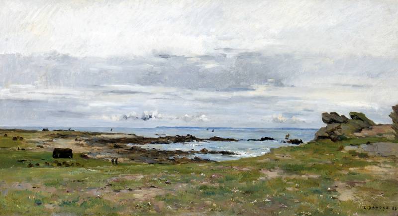 Sur la Côté Bretonne (1883) - Pierre-Emmanuel Damoye Tablo