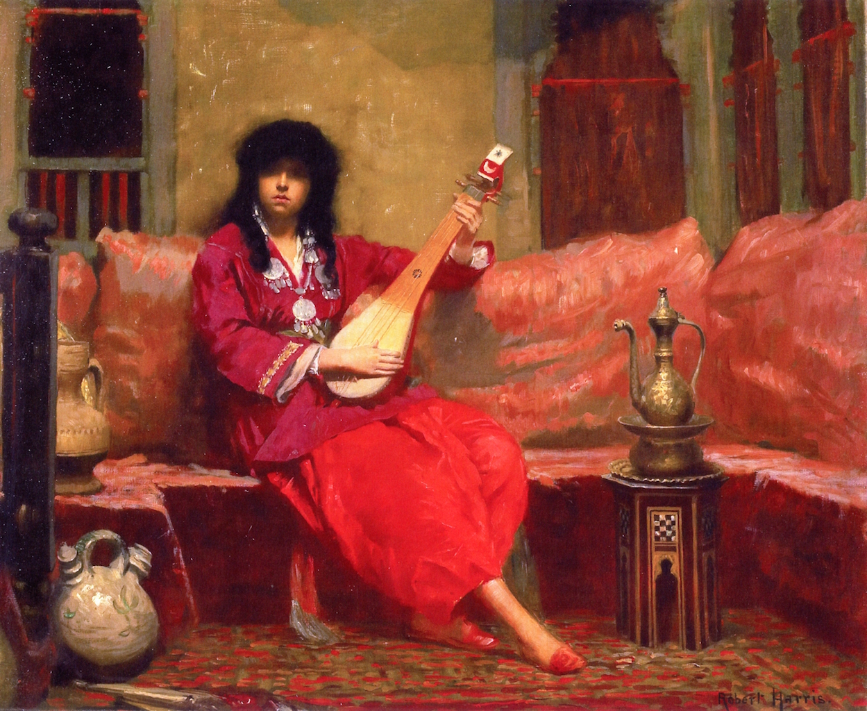 A North African Interior (1877) - Robert Harris Tablo