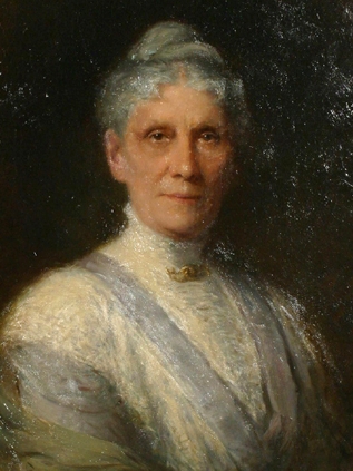 Portrait of Anna H. Leonowens (detail) (1905) - Robert Harris Tablo