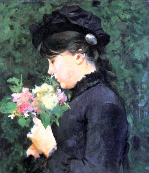 Portrait of Eleonora Tommasi (1880) - Silvestro Lega Tablo