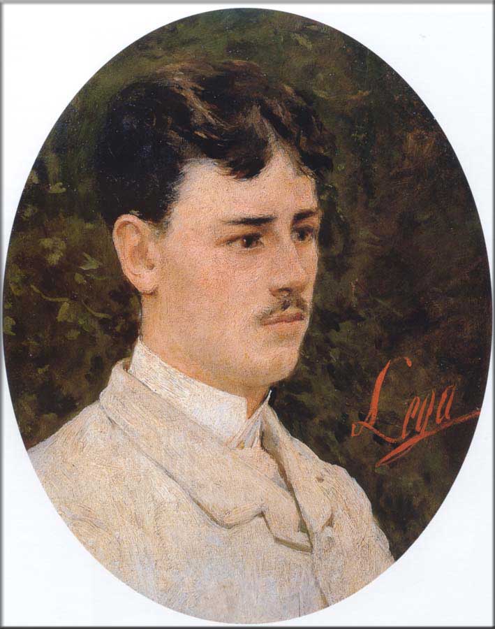 Portrait of Ludovico Tommasi (1883) - Silvestro Lega Tablo