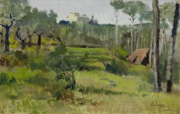 The hut on the farm (1880) – Silvestro Lega Tablo