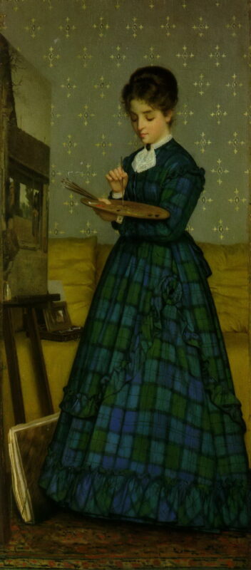 The painter (1869) - Silvestro Lega Tablo