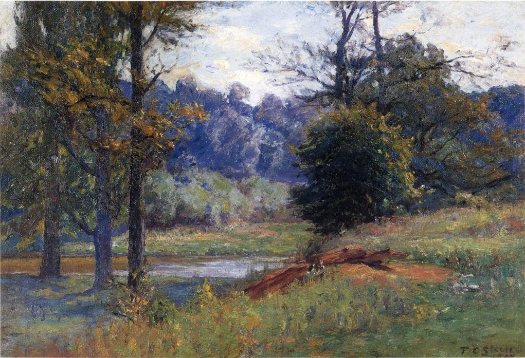 Along the Creek (1905) - T. C. Steele Tablo