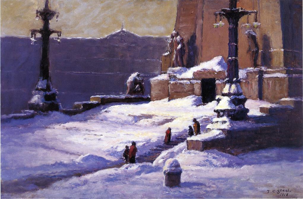 Monument in the Snow (1918) – T. C. Steele Tablo