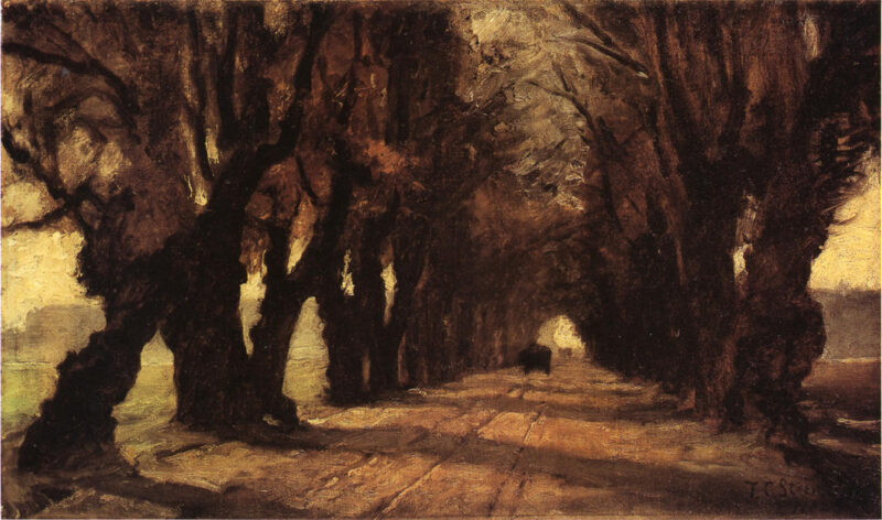Road to Schleissheim (1882) - T. C. Steele Tablo
