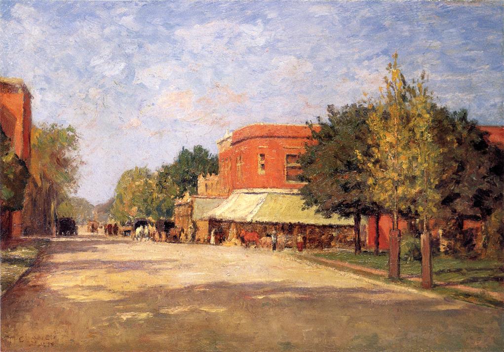 Street Scene (1896) – T. C. Steele Tablo