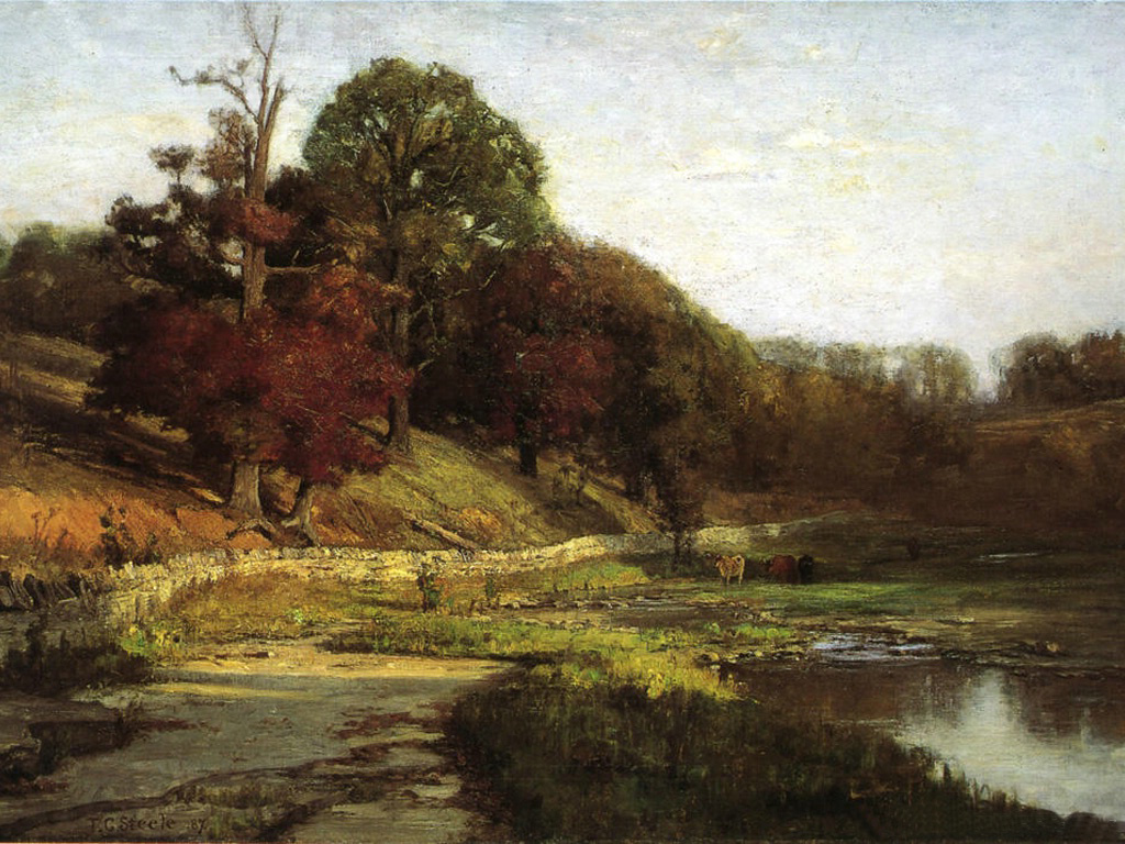 The Oaks of Vernon (1887) - T. C. Steele Tablo