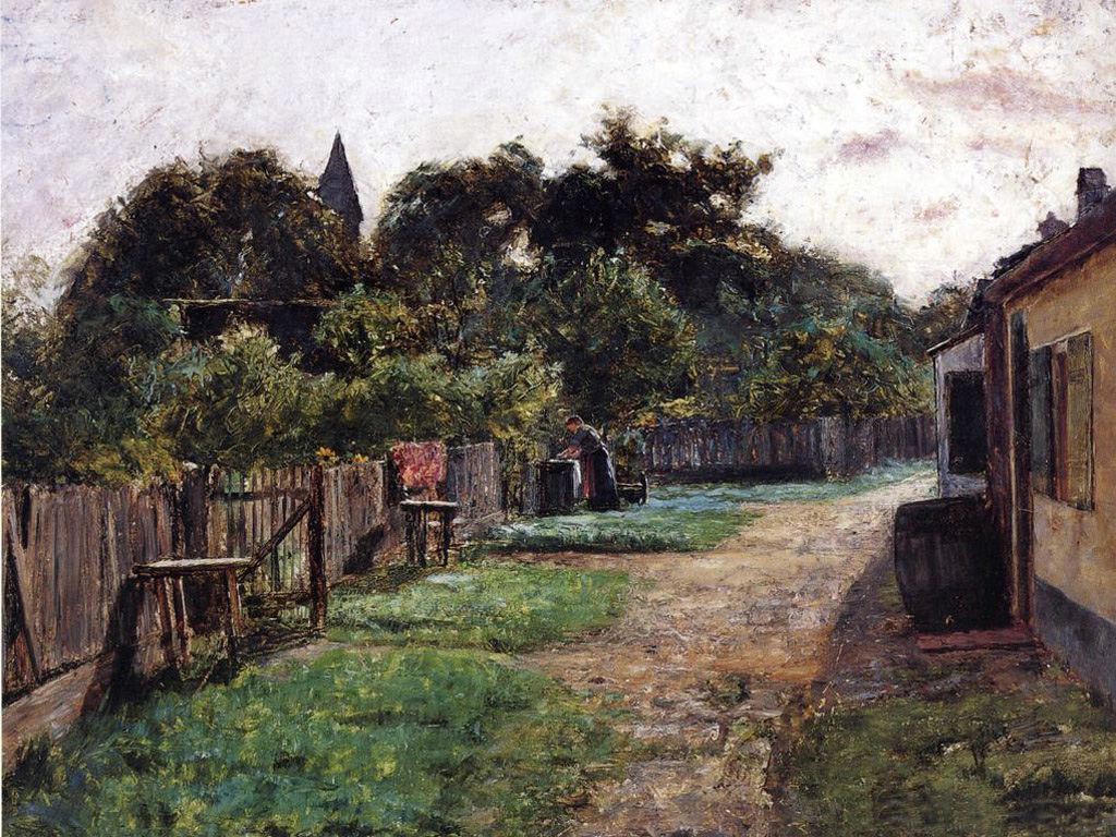 Village Scene (1885) - T. C. Steele Tablo