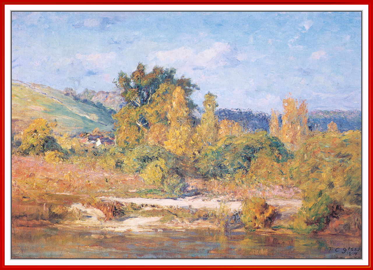 White water River. Brookville - T. C. Steele Tablo