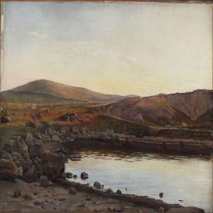 Fra Jyderup. Studie Til En Vandingsscene (1868) - Theodor Philipsen Tablo