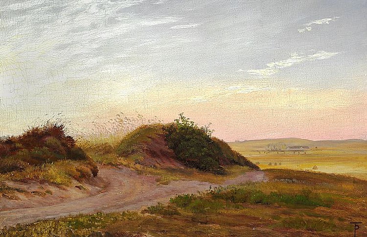 Jutlandic heath landscape - Theodor Philipsen Tablo