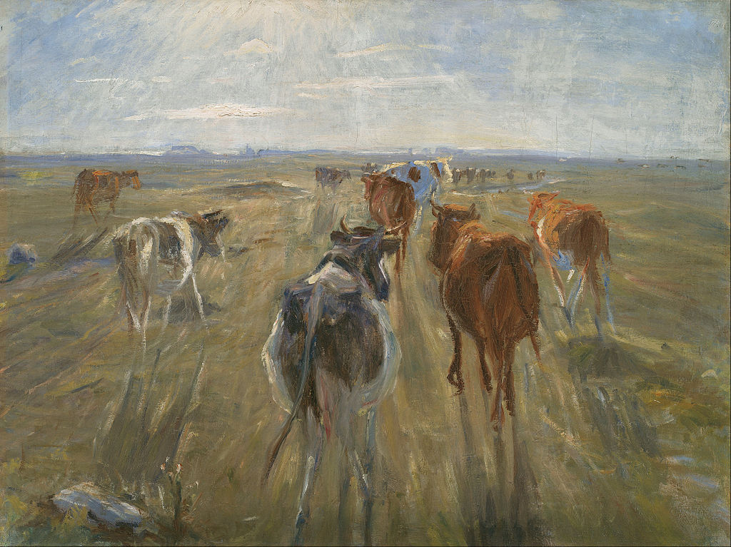 Long Shadows. Cattle on the Island of Saltholm (1890) - Theodor Philipsen Tablo
