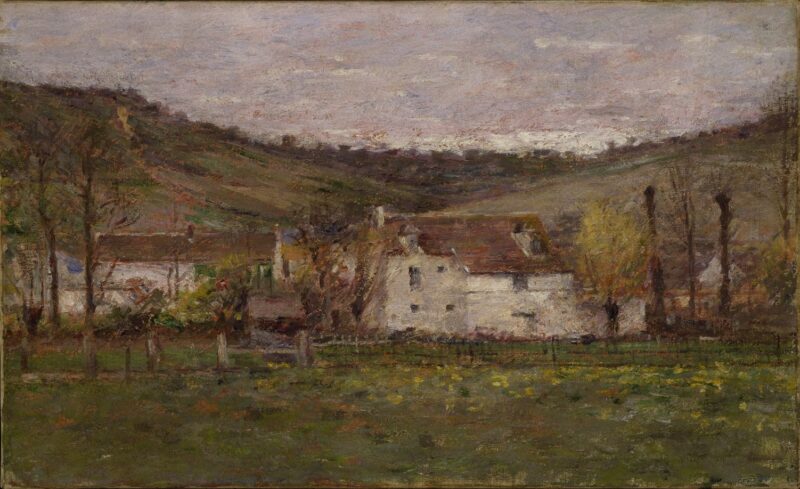 A French Hamlet (1892) - Theodore Robinson Tablo