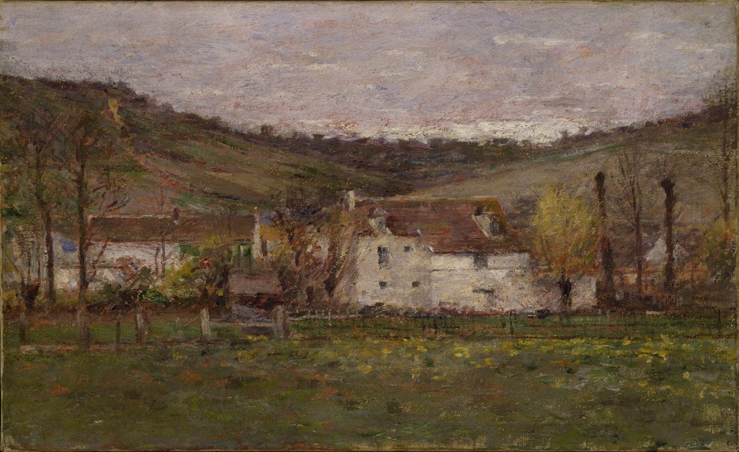 A French Hamlet (1892) - Theodore Robinson Tablo