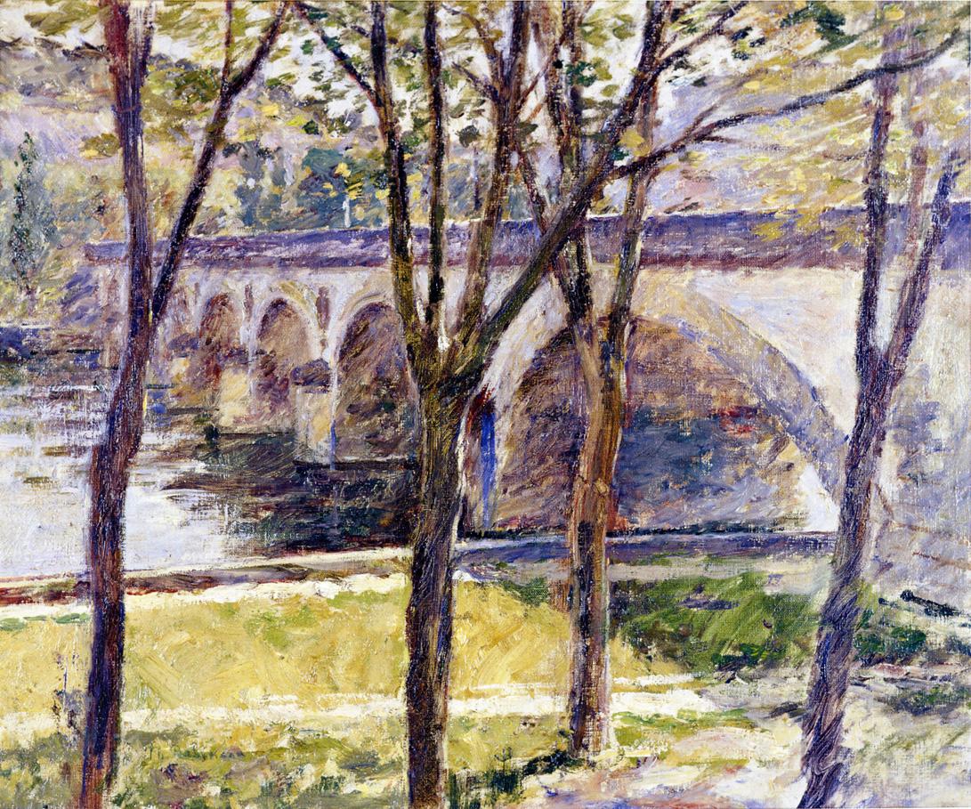 Bridge near Giverny (1892) - Theodore Robinson Tablo