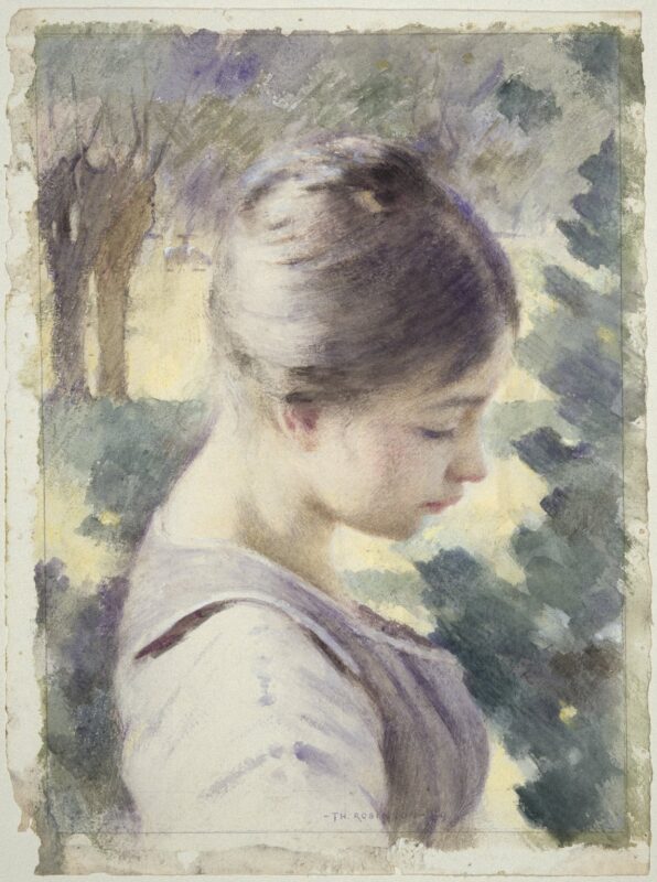 Decorative Head (1889) - Theodore Robinson Tablo
