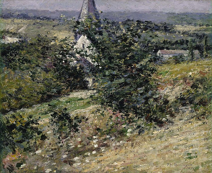 Old Church at Giverny (1891) – Theodore Robinson Tablo
