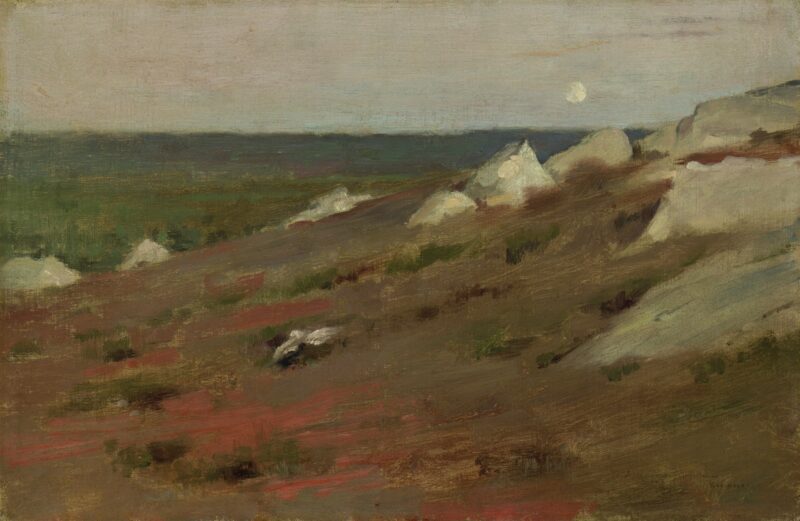 Rochers Brutées - Theodore Robinson Tablo