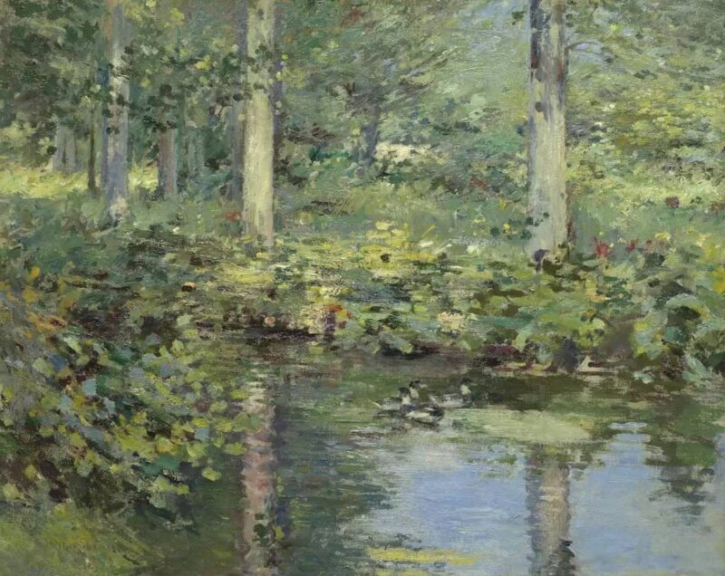 The Duck Pond (1893) - Theodore Robinson Tablo
