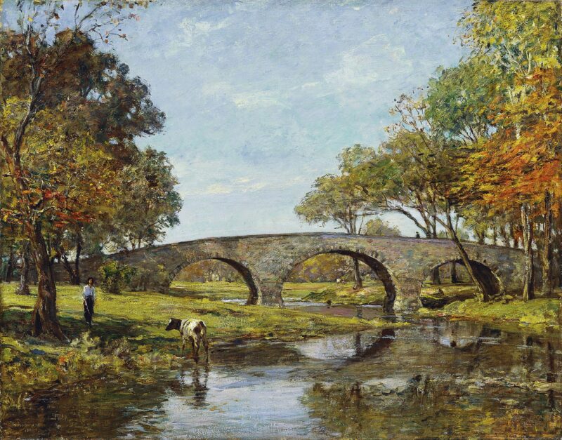 The Old Bridge (1890) - Theodore Robinson Tablo
